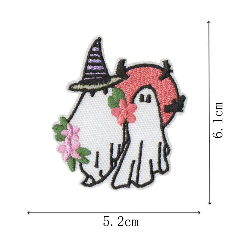 Cute ghost cartoon mobile phone, with embroidery, halloween