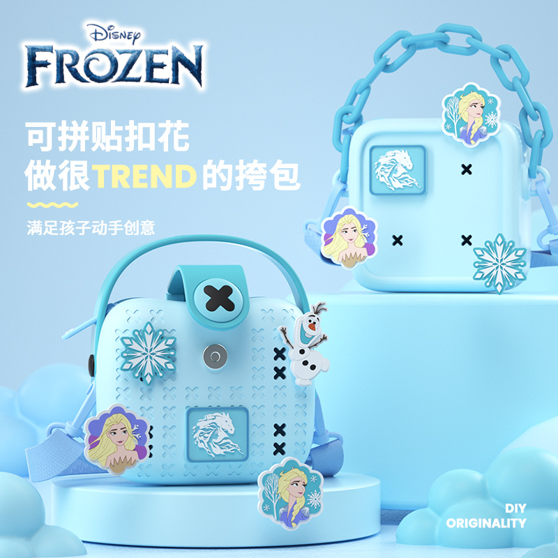 Auténtico Ice and Snow Strange cámara digital bolsa de almacenamiento de tendencia mini caricatura portátil mochila de hombro para niños