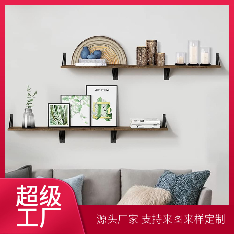 Estantes flotantes de estilo rústico tipo de pared de 3 piezas set de estantes de pared dormitorio baño sala de estar oficina fotos plantas