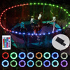 New cross border led Trampoline lamp outdoor 16 colour RGB Edge decorate Coloured lights waterproof source Trampoline Atmosphere lamp
