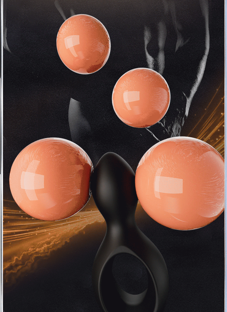 Remote-Control Vibrating Anal Plug Prostate Massager with Hollow Gourd Design — detail image 5
