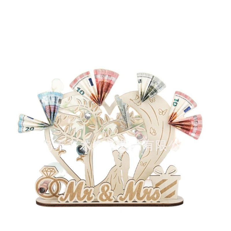 跨境 新款 新娘新郎的心形礼盒 个性化结婚礼物纪念日的创意礼物|undefined