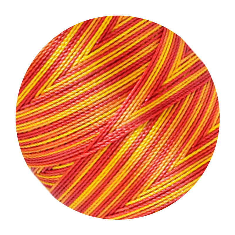 Nuevo 9 hebras de 0,5 mm línea de tejido pulsera collar di di dragón cuerda de mano cuerda de color gradiente cuerda de hilo de texto