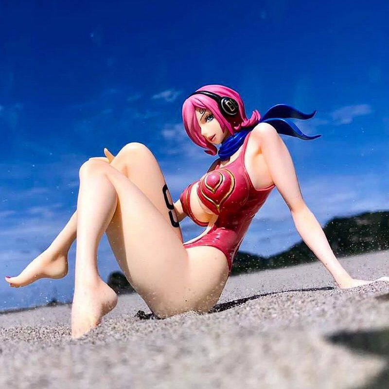 海贼王 泳装女帝 娜美 罗宾 卡莉法 蕾玖 性感美女手办机箱摆件