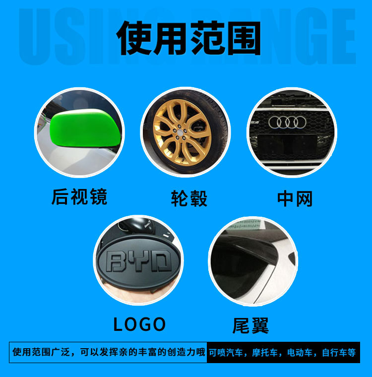 Car Wheel hub paint wheel hub modification tearable spray film wheel steel ring repair hand paint wheel hub color changing self-painting
