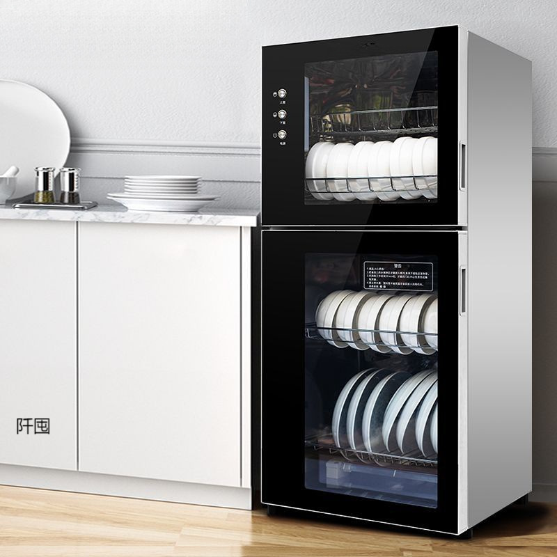 Disinfection cabinet household small vertical desktop mini desktop double door high temperature kitchen commercial disinfection cupboard