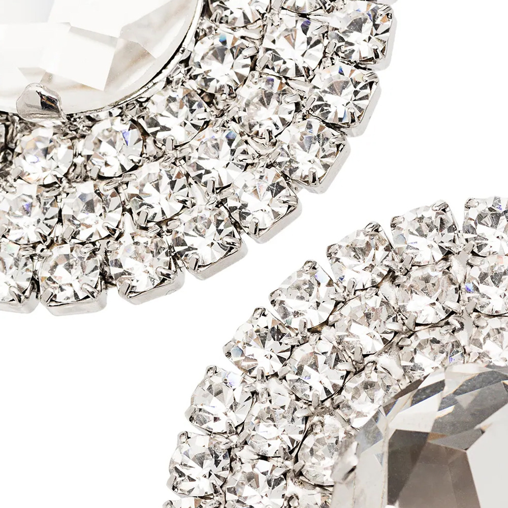 AliExpress Venta caliente rhinestone clip de oído europeo y americano simple brillante pendientes temperamento accesorios pendientes