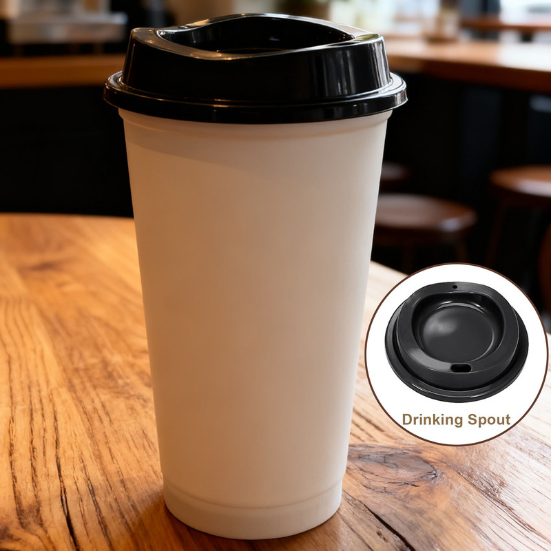 Personalized 16-Ounce Reusable Coffee Cup with Lid, Large Capacity Plastic Travel Cup, DIY Portable