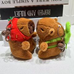 カピバラぬいぐるみキーホルダーペンダントカピバラペンダントキーチェーンぬいぐるみアクセサリー