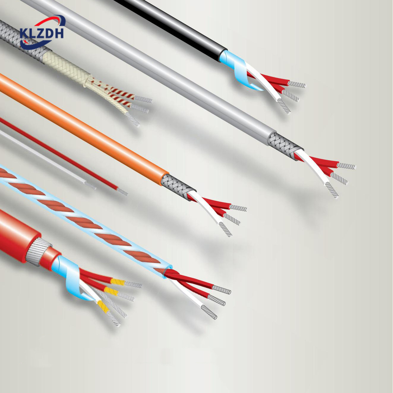 玻璃纤维陶瓷纤维绝缘热电偶电缆 耐高温单对多对热电偶电缆