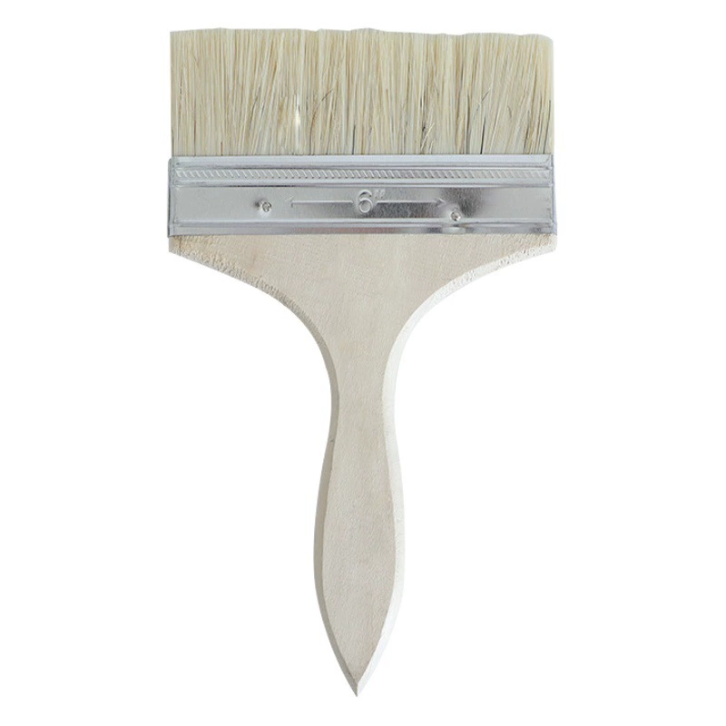 Кисть для краски с деревянной ручкой Жесткая свиная шерсть, Смешанная шелковая подметка для выпечки среднего класса Jingtai утолщенная щетина