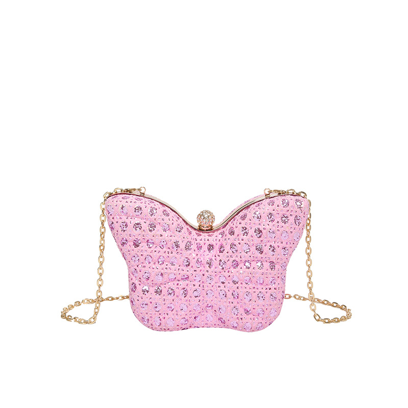 Moda de moda cadena mariposa bolso femenino 2024 nuevo bolso de hombro personalizado mini bolso de mensajero casual de primavera