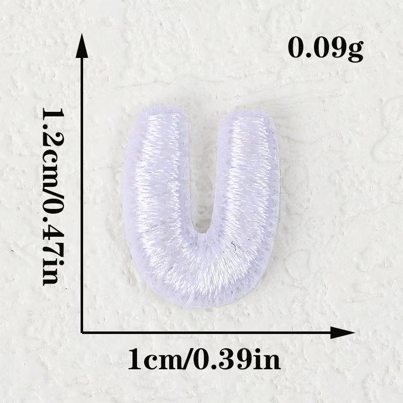 电脑刺绣布贴黑白小数字字母跨境批发DIY服饰补丁装饰贴刺绣辅料|undefined