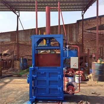 Гидравлический вертикальный пресс для макулатуры 220В для станций по переработке отходов, однофазный электрический, легко сжимает пластиковые бутылки, высокая эффективность