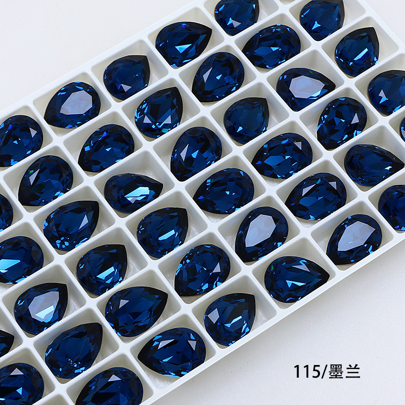 東洲水晶k 9ガラスドリル水滴尖底ドリルdiyアクセサリーアクセサリードリル服装靴バッグ立体装飾ドリル|undefined