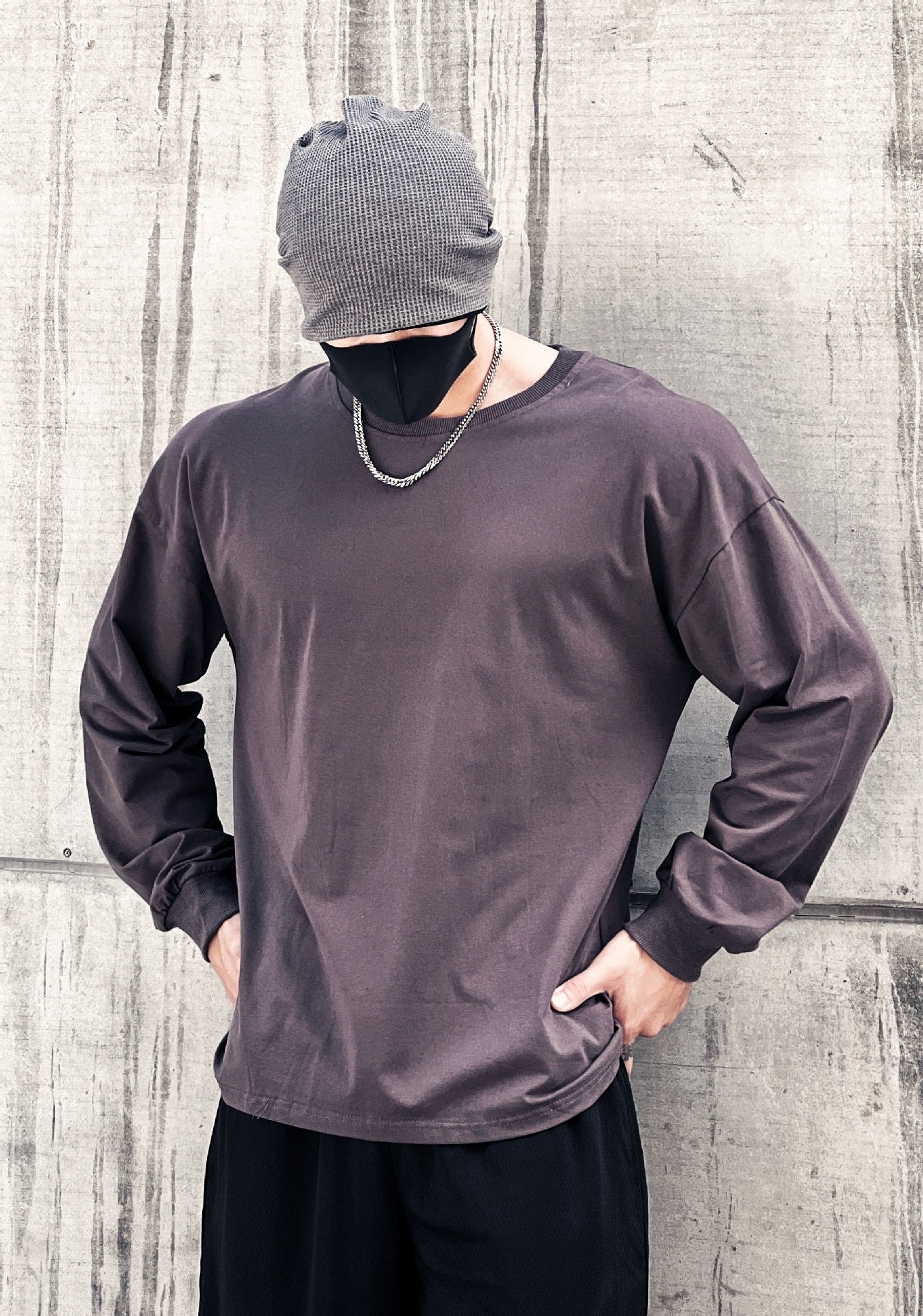 Men's Trendy Loose Fitting Fitness Clothing Long Sleeved T-Shirts Casual Training Sportswear Pullovers Sweatshirts Thin_viptrois.com