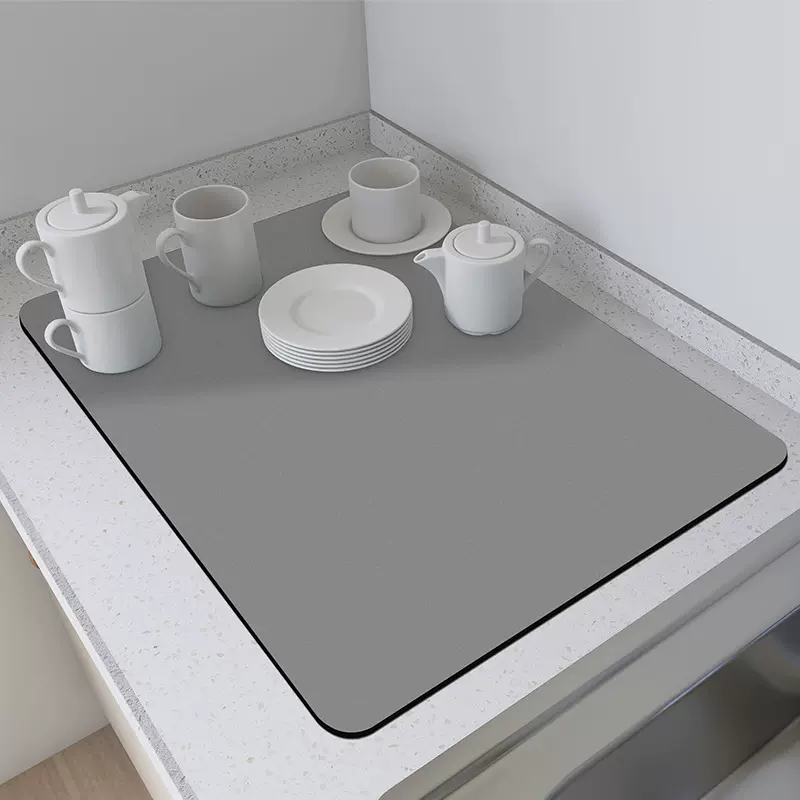 纯色垫子家用厨房台面吸水耐磨易打理沥水垫餐桌防烫隔热餐垫跨境