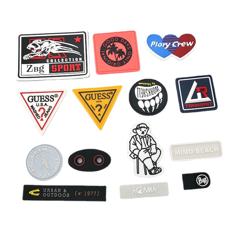 厂家供应 PVC软胶 滴塑标橡胶标牌 硅胶商标 运动服饰滴胶牌