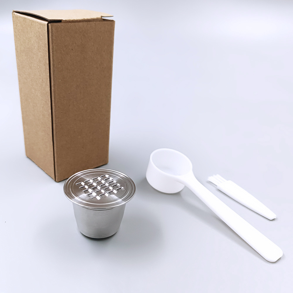 Filtro de café de acero inoxidable reutilizable máquina de café cápsula agujero cuadrado Cápsula de café fabricante