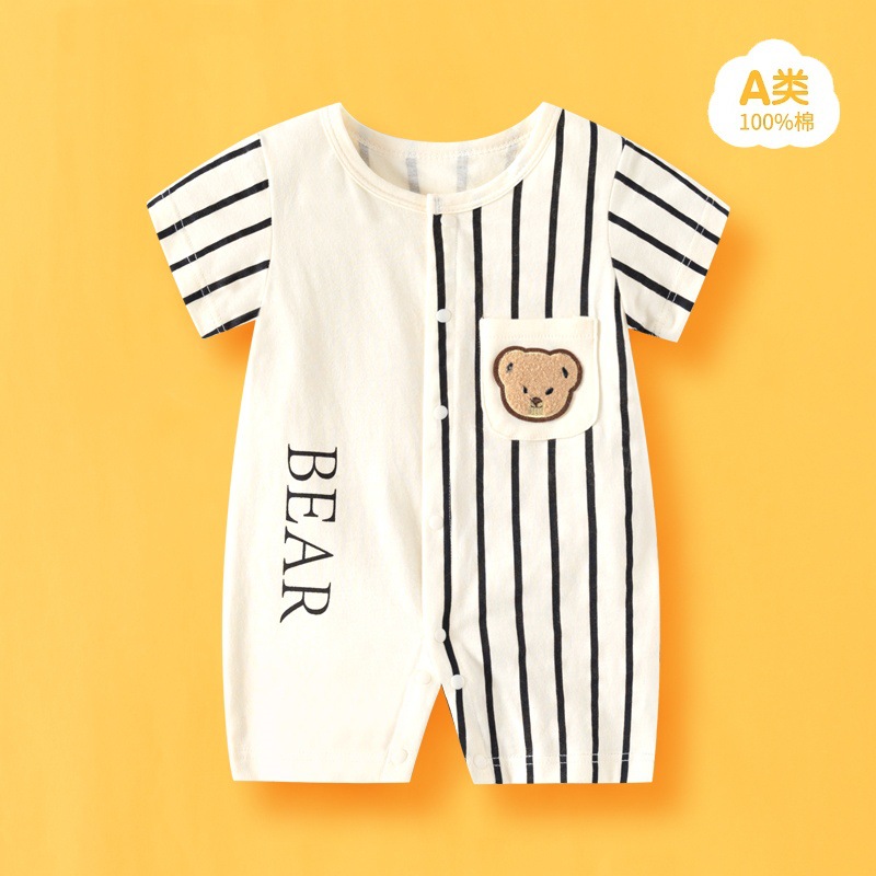 Verano nuevo bebé algodón mono adorable bebé super lindo ropa de vestir en línea rojo explosivo ropa infantil exclusiva transfronteriza