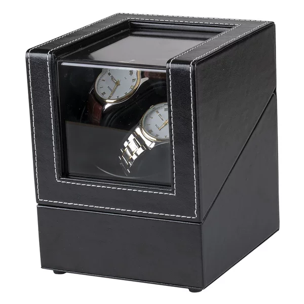 Wholesale Leather 3-Speed Adjustable Dual-Dial Automatic Mechanical Watch Winder Electric Winding Watch Box