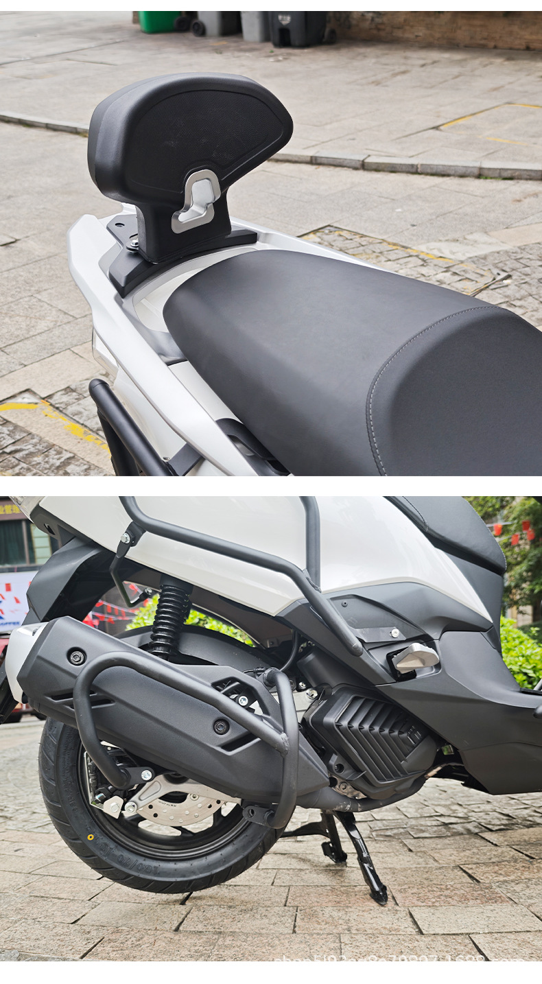 Suitable for Wuyang Honda Nwt150 Carbon Steel Front Bumper, Rear Bumper, Exhaust Bumper, Backrest, Anti-Fall Bumper Modification Parts