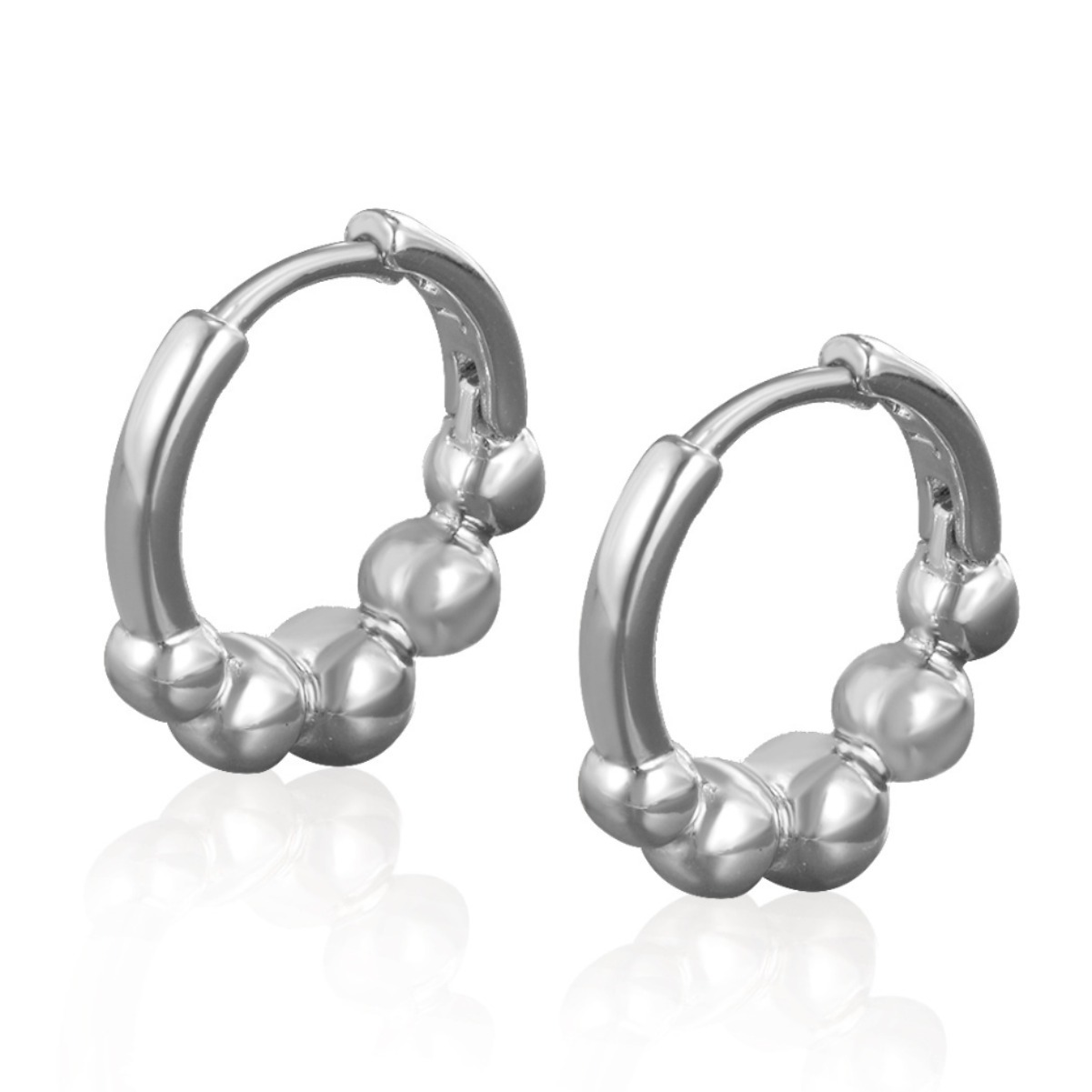 Joyería Xuping estilo de viaje brillante perlas de orejas europeas y estadounidenses simplicidad de viento frío pendientes de nicho de alto nivel