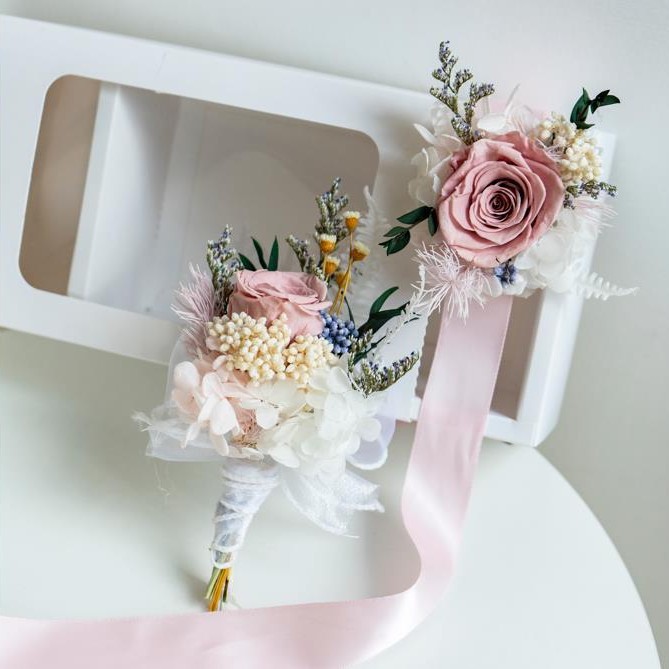 Ramillete de Rosa Eterna de Yunnan, Flor de Muñeca para Boda, Propuesta de Matrimonio, Regalo para Damas de Honor, Regalo de Alta Gama para Amigos