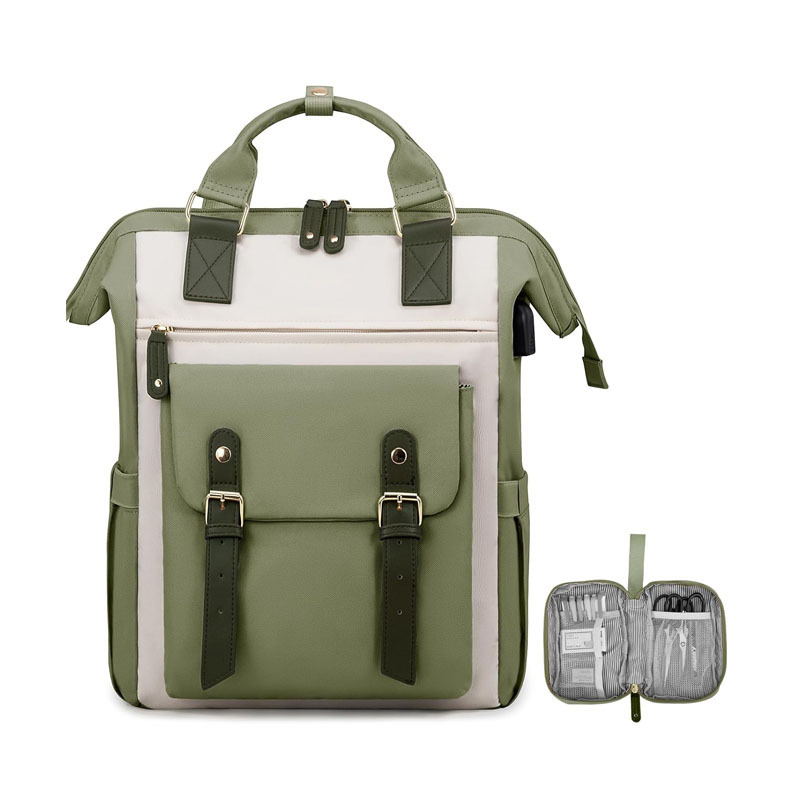 Ladies Laptop Backpack Teacher Nurse Bag Work Travel Computer Backpack Wallet