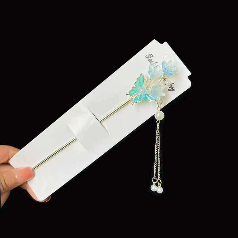 Hairpin Hanfu заколка для волос, орхидея цветочный декоративный аксессуар для волос, простая элегантная китайская стиль