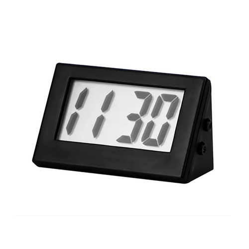 Mini electronic clock triangle vertical silent office study desktop time and date decoration miniature clock