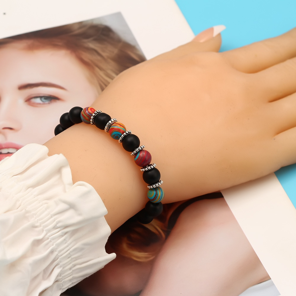 Fashion Palm Eye Agate Beaded Bracelets 1 Piece