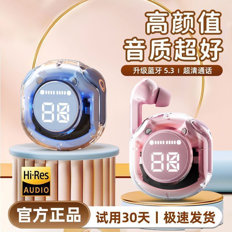 2025 新しい透明ワイヤレス Bluetooth ヘッドセットノイズリダクションヘッドセット高品質 Bluetooth ヘッドセットクロスボーダー Bluetooth ヘッドセット|undefined