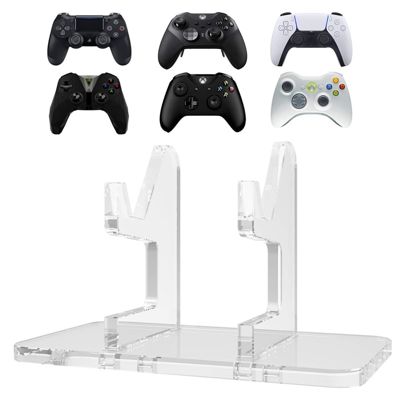 Transparent acrylic desktop game console handle storage display stand game controller remote control support stand
