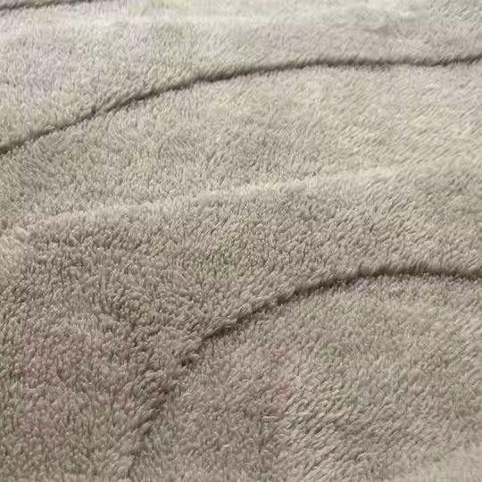 Wholesale warm polyester soft velvet double-sided jacquard sherpa fabric home textile bedding fabric