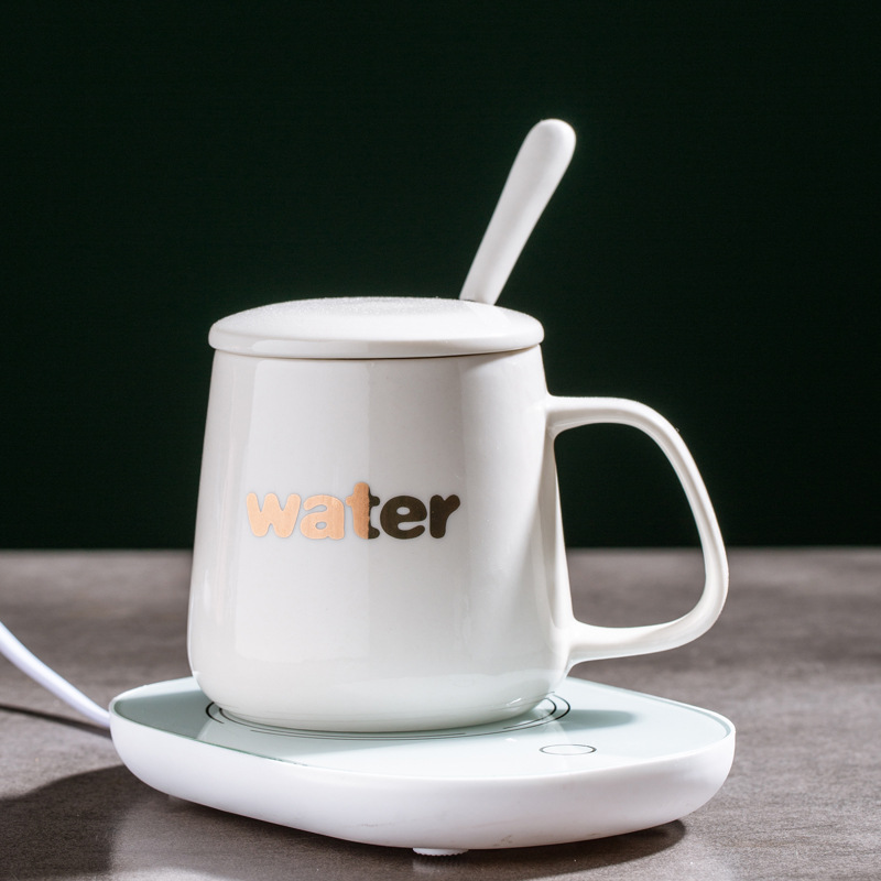 55 grados Taza de temperatura constante Taza de cerámica de aluminio Taza de café Taza de aislamiento de calor Taza de agua plana Taza de agua mayorista