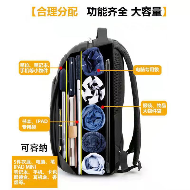 Mochila Bolsa de viaje de negocios de color sólido de gran capacidad para hombres, tendencia de moda, escuela secundaria, escuela secundaria, mochila escolar para estudiantes universitarios