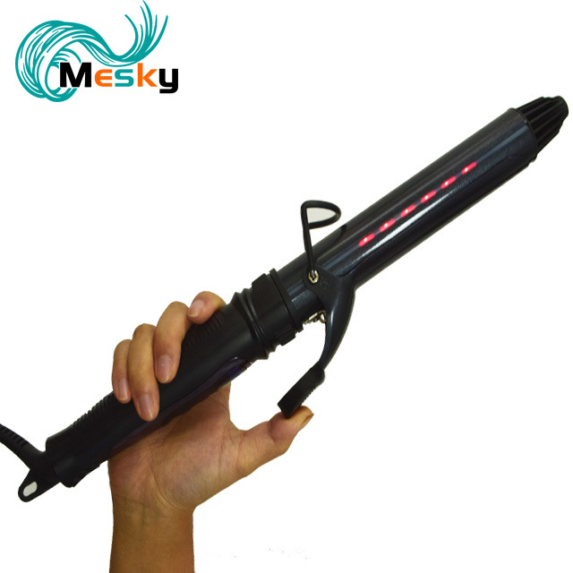 MESKY2021年跨境电商热推卷发棒发型师卷曲红外旋转卷发器卷发器