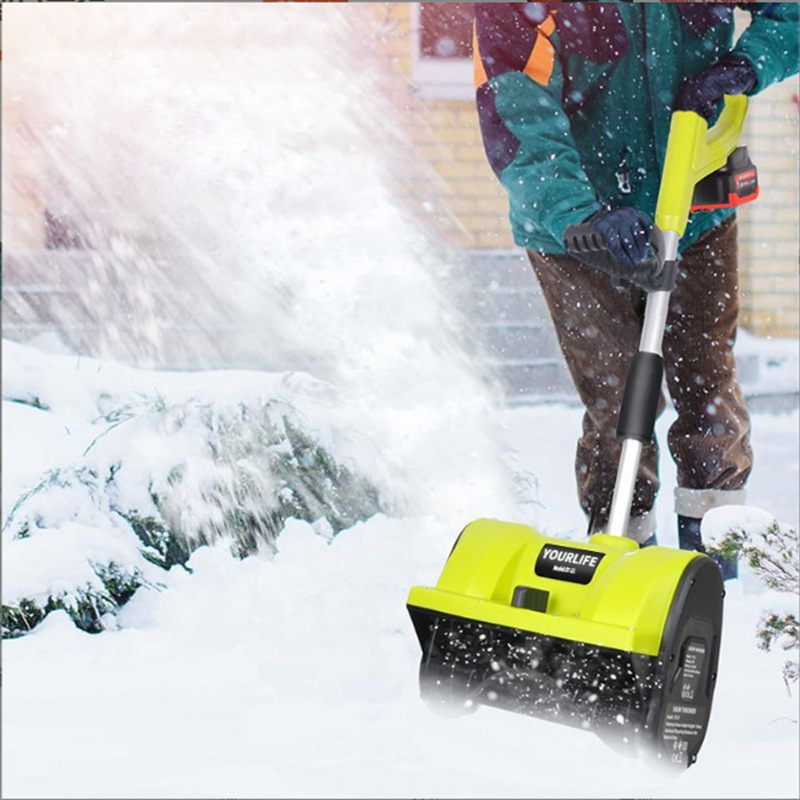 锂电小型手持抛雪机家用大棚鱼塘除雪神器多功能清雪机电动抛雪机