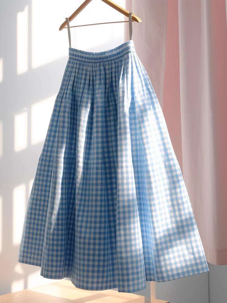 Blue colored skirt