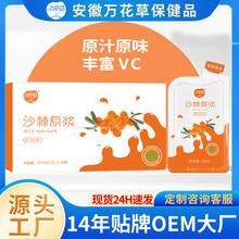 现货网红沙棘原浆鲜榨内蒙小果沙棘养生果汁饮料袋装源头工厂代发