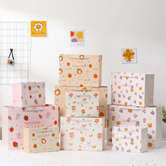 卡通橫版禮品袋生日禮物包裝袋伴手禮回禮紙袋子可愛小兔子手提袋