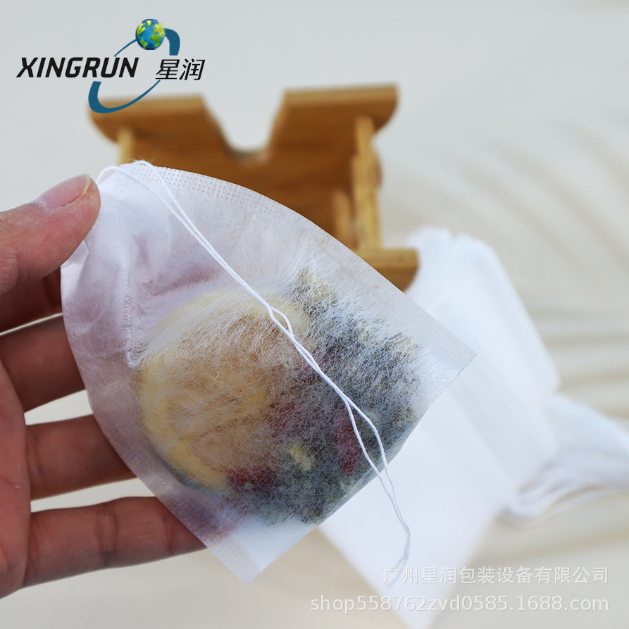 DIY 可降解抽线咖啡过滤袋 玉米纤维茶包袋泡茶袋茶叶滤泡过滤袋