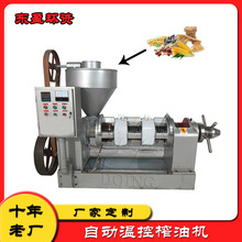 榨茶籽油加工设备 全自动温控榨油机 新款小型3.5吨茶籽榨油机