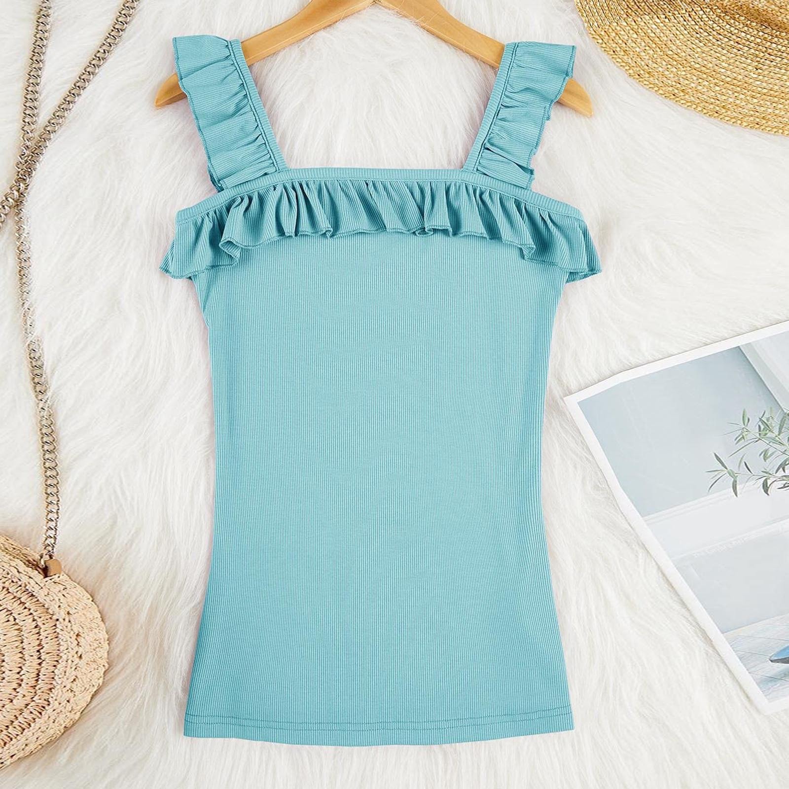 INS Stil 2023 Sommer Neue Nachtclub Mode Sexy Strap Open Back aushöhlen Slim Fit Offenen Nabel Tank Top_voghion.com