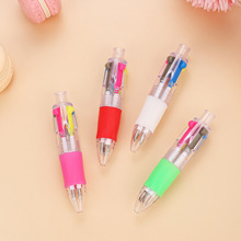 工厂批发可爱迷你4色圆珠笔学生卡通萌物彩色手账文具多彩笔现货
