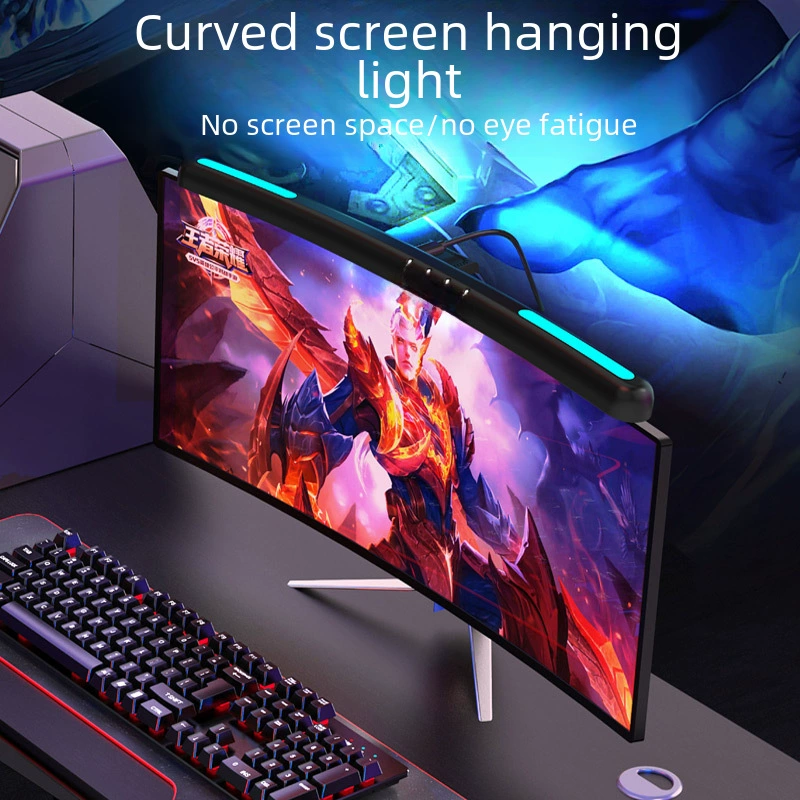 Красочный LCD-дисплей, ноутбук, подсветка стола, подвесные светильники, защита глаз
