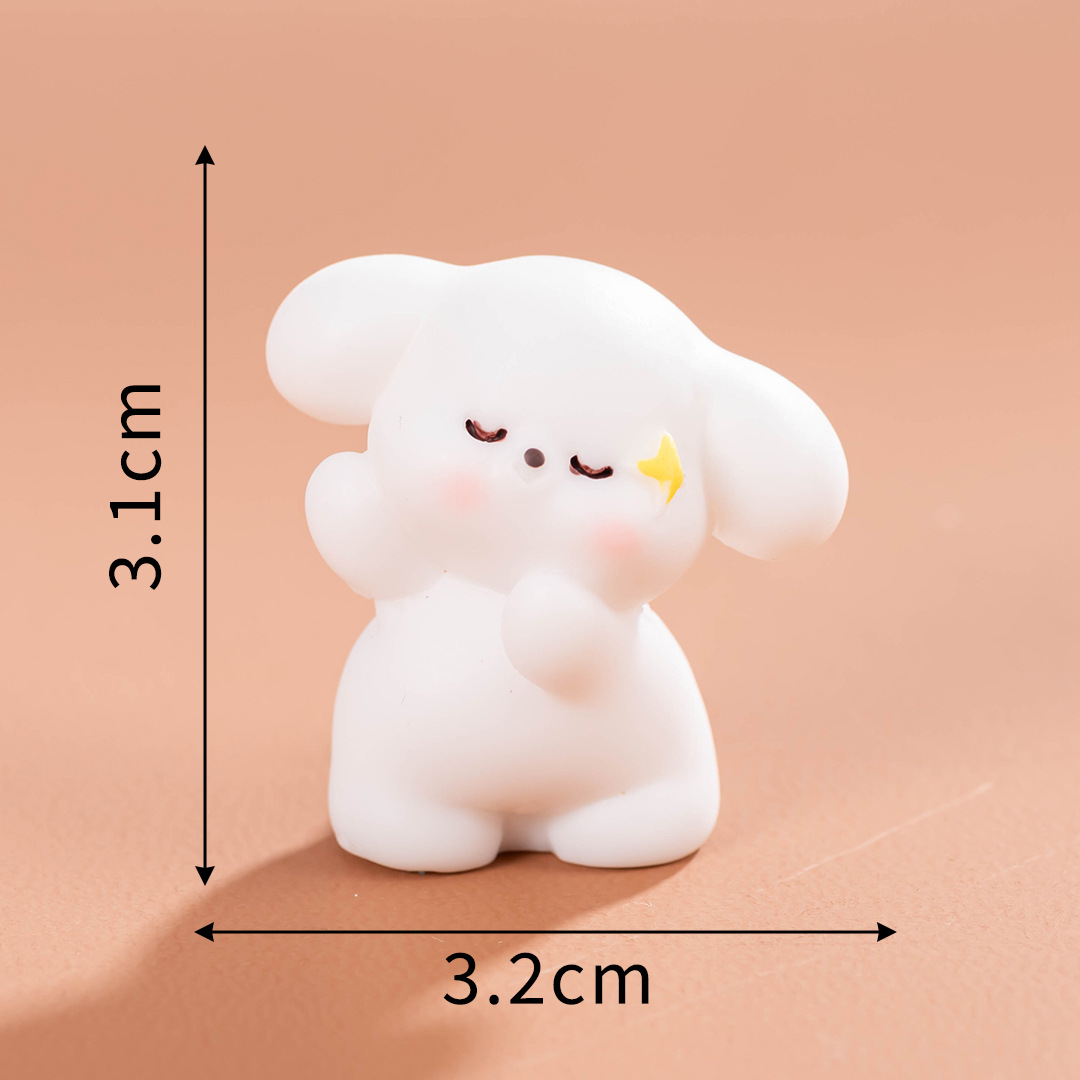 マイクロ風景クリエイティブかわいい絵画子犬人形 DIY ドールハウス装飾アクセサリーミニデスクトップ装飾品