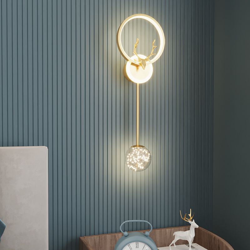 lámpara de pared dormitorio lujoso estilo moderno minimalista lámpara nórdica pasillo lámpara de fondo de la sala de estar lámpara de pared