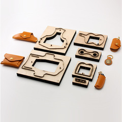 Various knife molds for cutting small leather items. Handmade DIY leather tools. Japanese knives are made of very sharp materials and require no hand cutting.